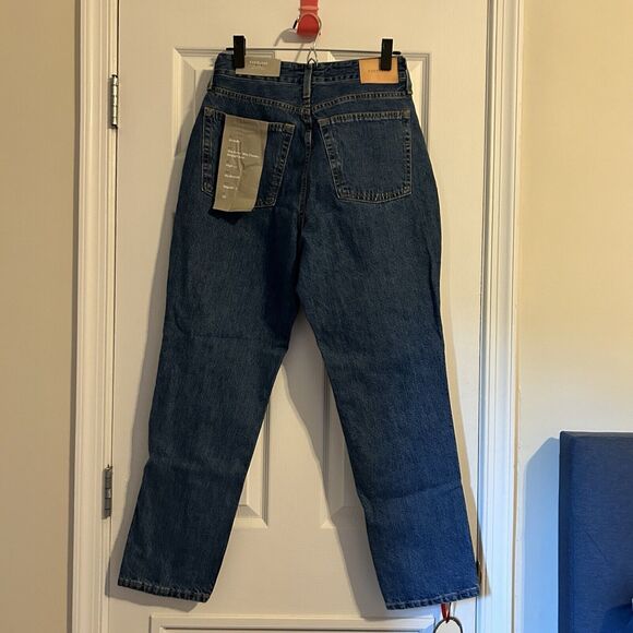 Everlane Jeans The Curvy 90s Cheeky Straight Denim 29 Blue High Rise Mom Retro - Picture 14 of 14